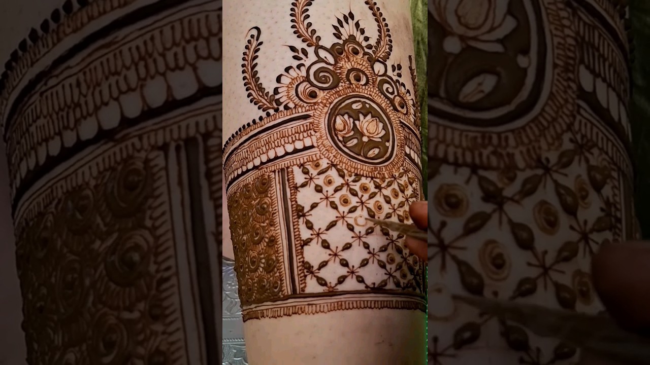 New Indian legs mehndi design 👌 
