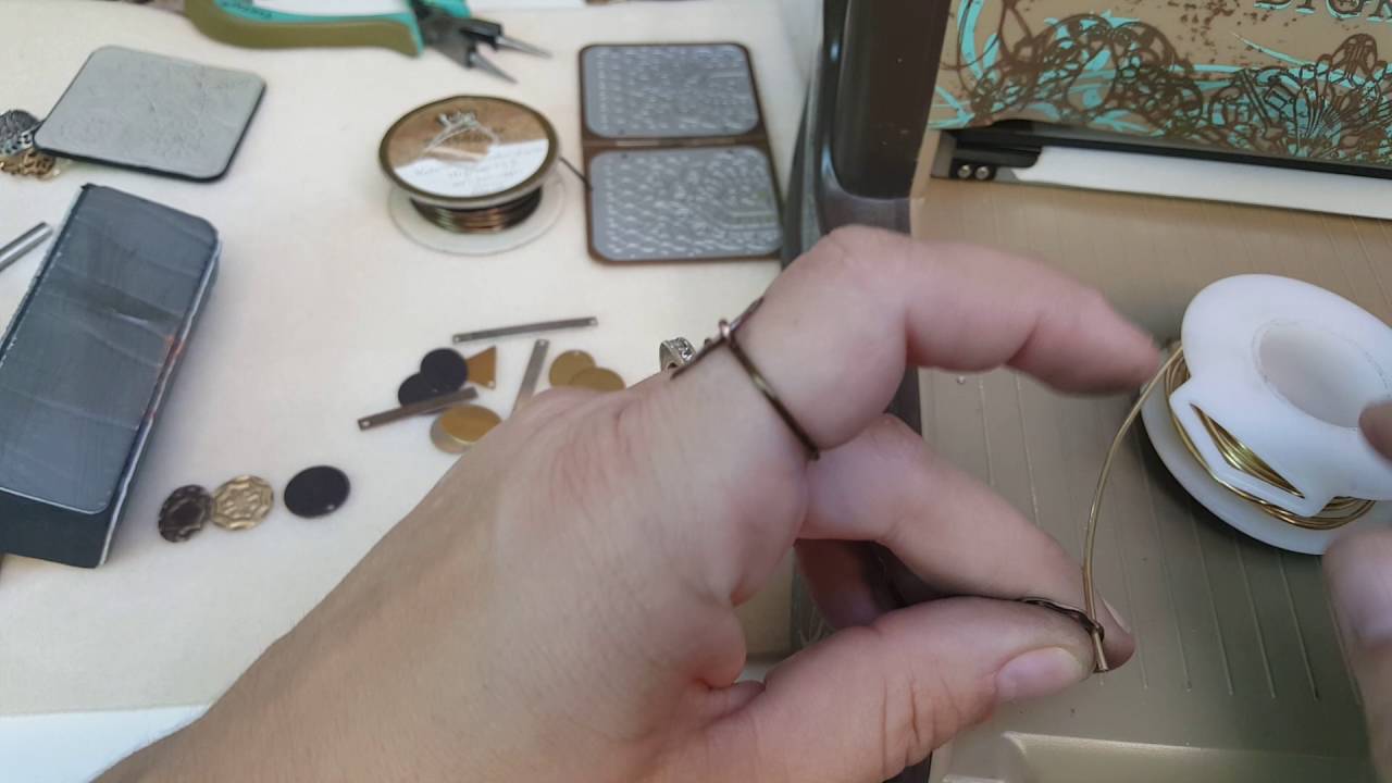 Vintaj Blanks + Wire | Кольца с тиснением, травлением и патиной