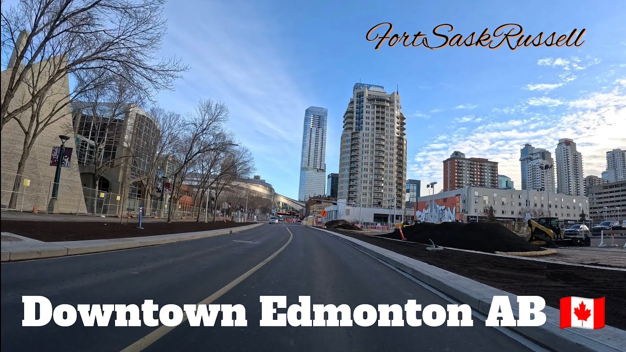 Downtown Edmonton AB 🇨🇦 Driving Tour November 2025