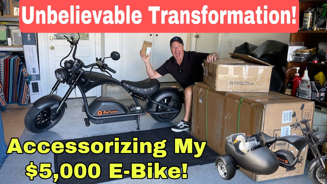 How I Added Saddlebags, Bluetooth, And A Sidecar To my Eahora Knight M1PS!!