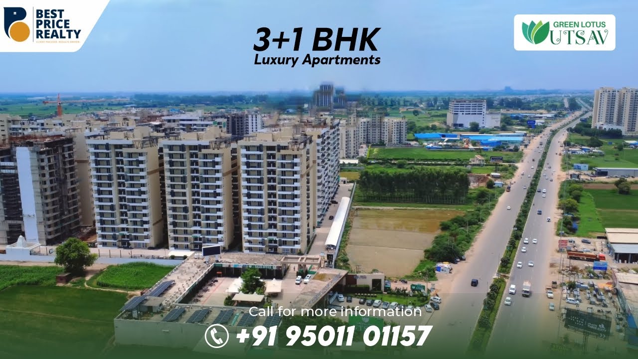 Green Lotus Utsav Zirakpur | Premium 3+1 BHK Luxury Apartment on Airport Road