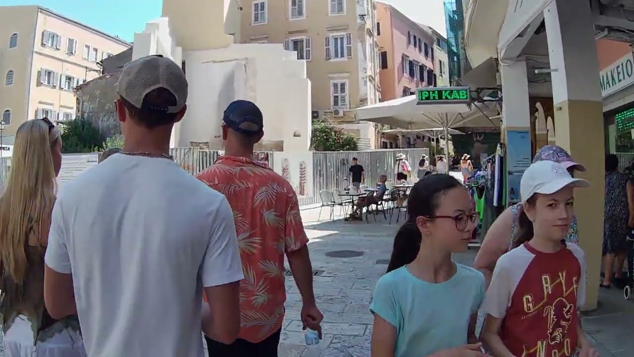 Corfu, Kerkyra, Greece 🇬🇷 - Walk through Corfu Old Town - Summer 2024 🌴😊🌊 - WalkinGo Travel