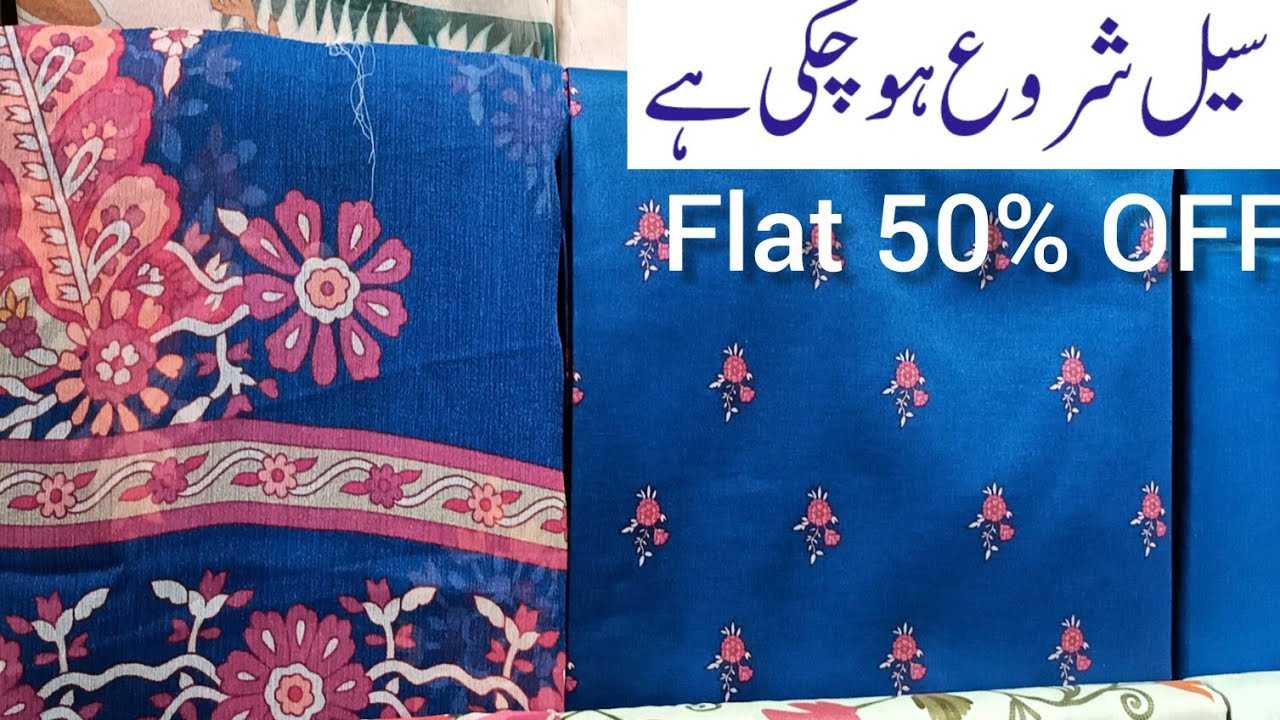 Nishat linen Flat 50% & 30% OFF Sale today 8th Sep 2023