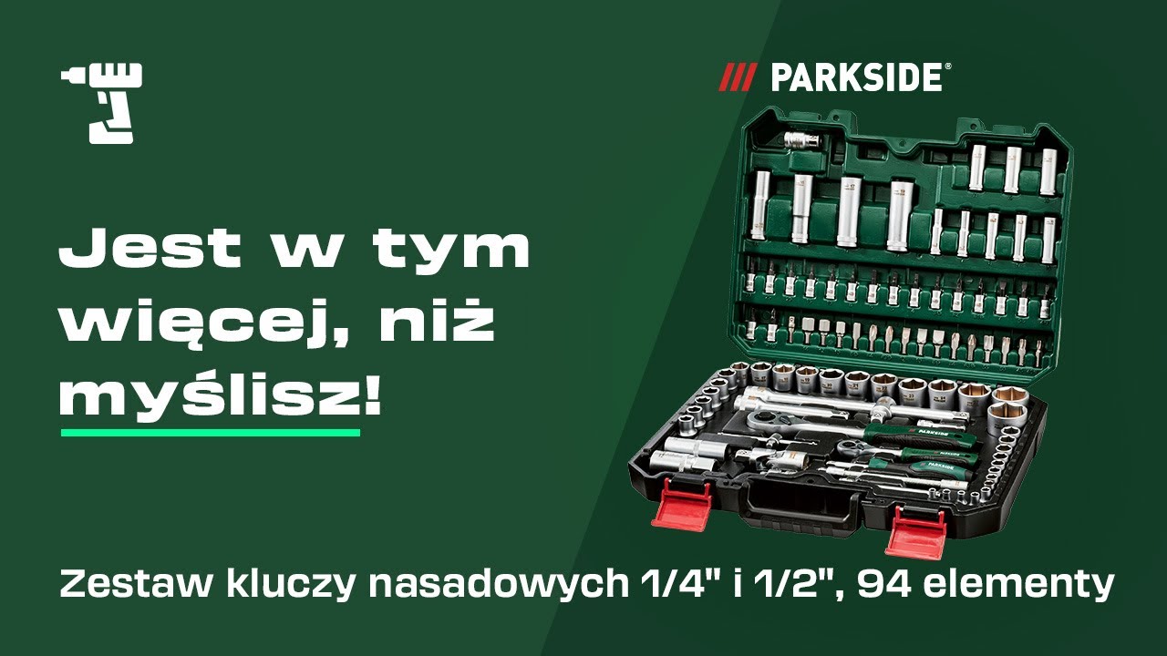 Zestaw 94 kluczy nasadowych PARKSIDE w #ToolTalk