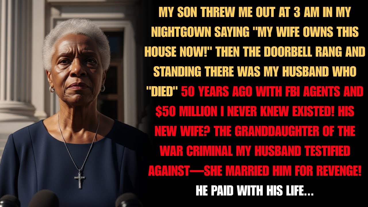 My son kicked me out at 3 a.m. saying, "My wife owns this house now!" The doorbell rang...