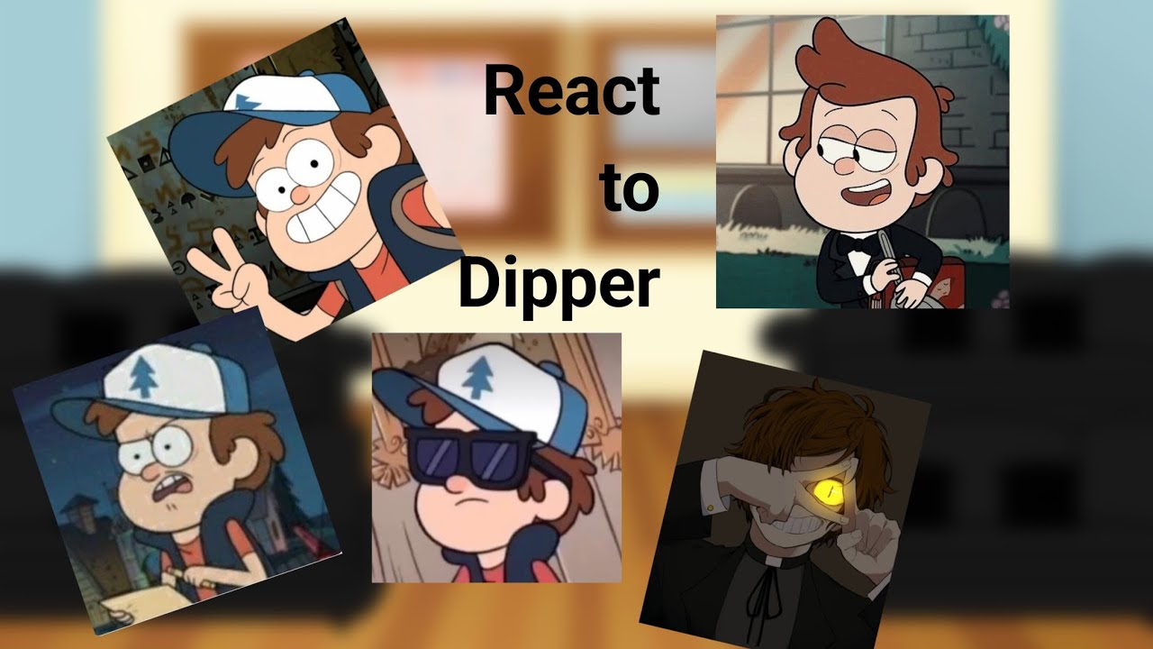 |Gravity Falls react to Dipper| rus 🇷🇺| by Crowley|
