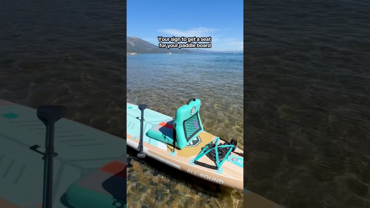 An inflatable attachable seat for your standup paddleboard is a must! #niphean #paddleboard