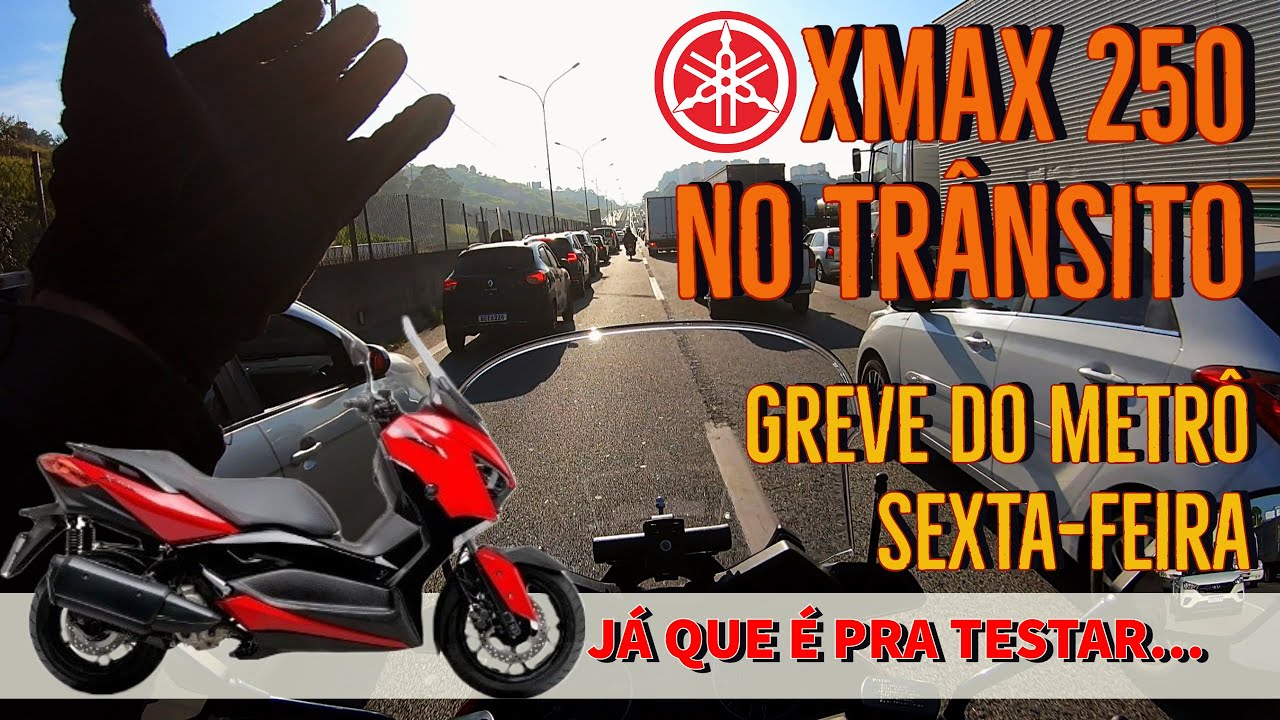 Yamaha XMAX 250 2023 no trânsito de São Paulo