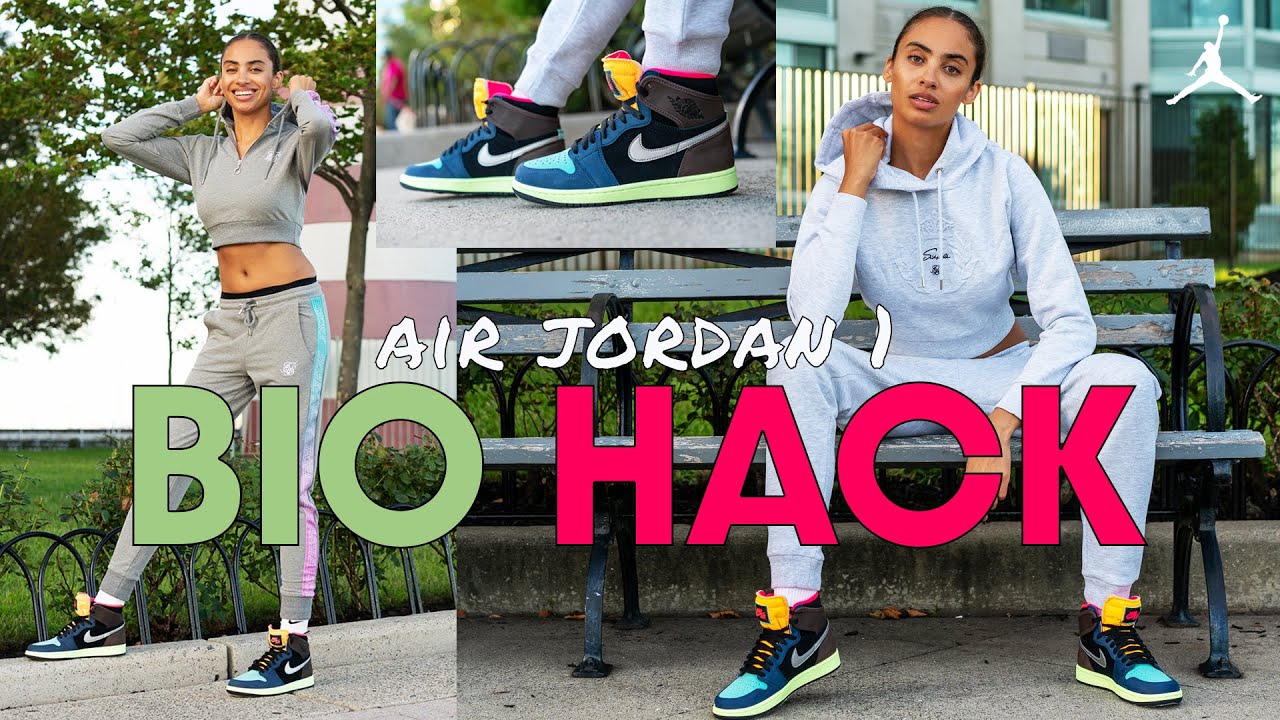 AIR JORDAN 1 TOKYO BIO HACK ON FOOT REVIEW and STYLING HAUL! How Wacky Can A Shoe Get?