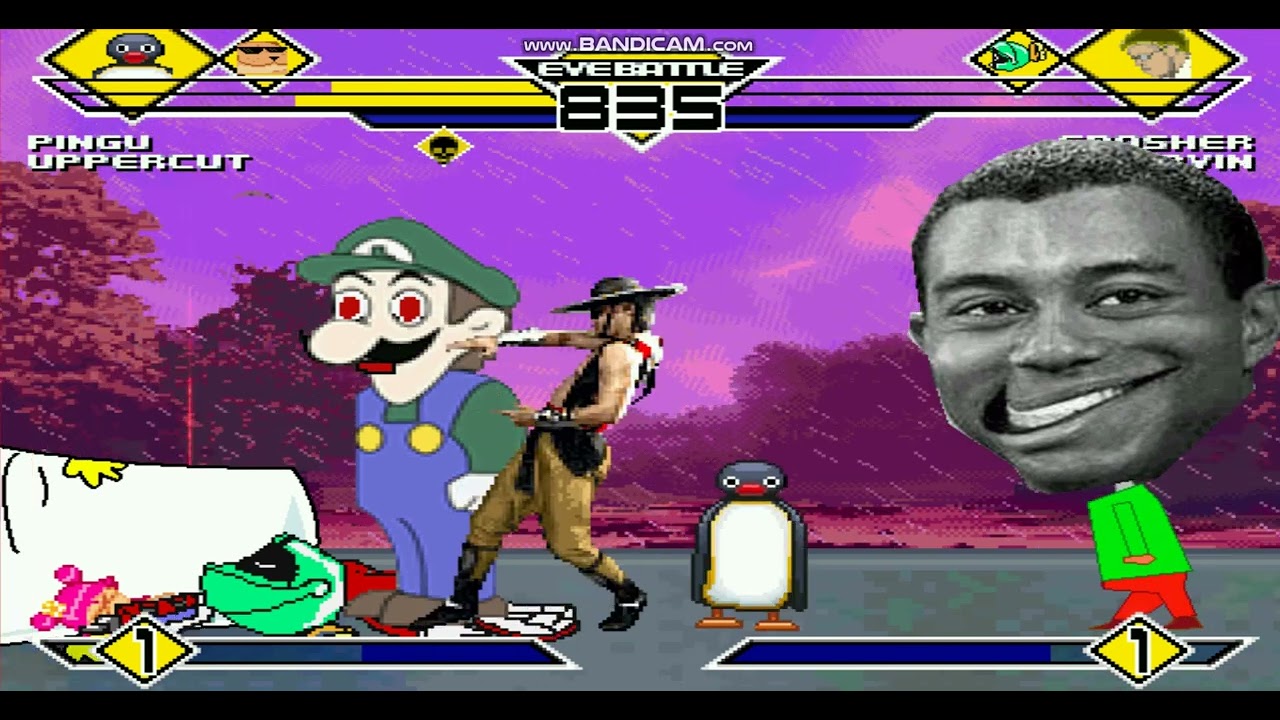 Mugen #1600 Pingu Uppercut Omega Tiger Woods Weegee vs Crasher Marvin Ami Master Shake
