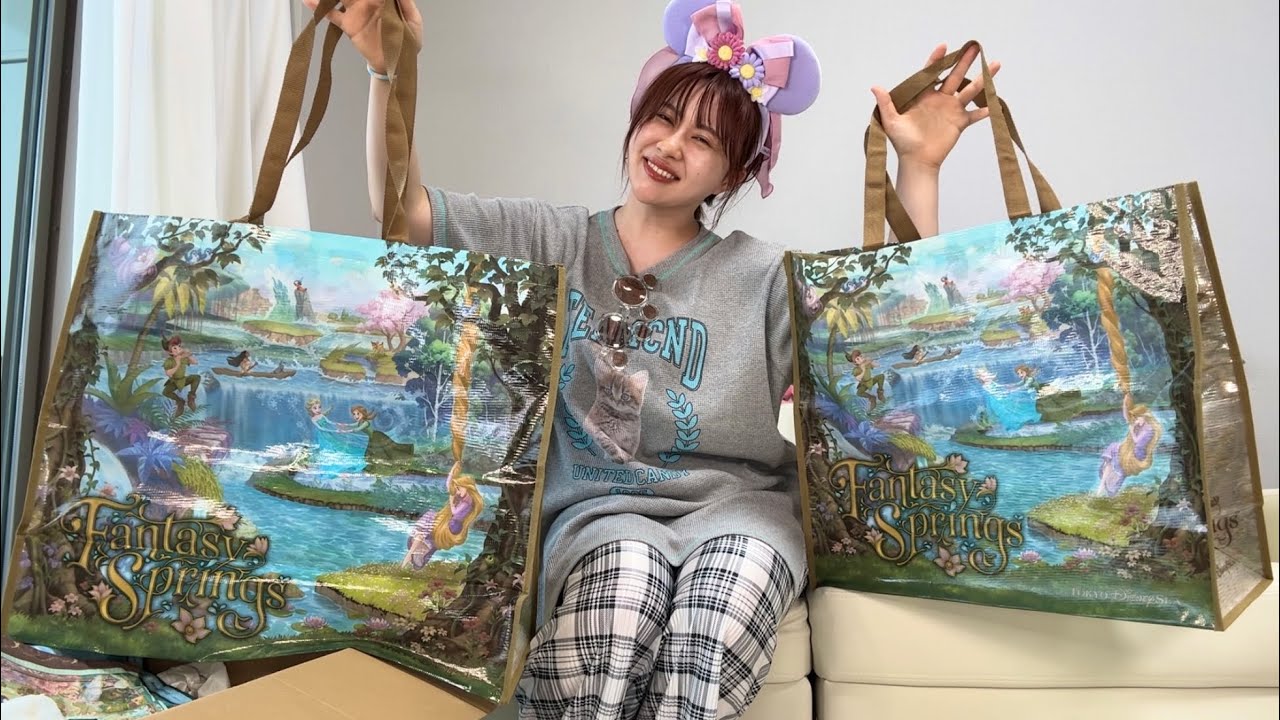 【また10万円超え】ディズニーシーで買い放題したらファンタジースプリングスのグッズがかわいすぎるんよ！！！！！！
