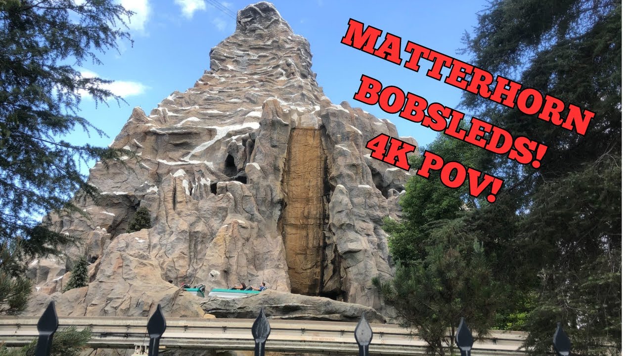 [4K] Matterhorn Bobsleds Backseat POV! Disneyland Resort!