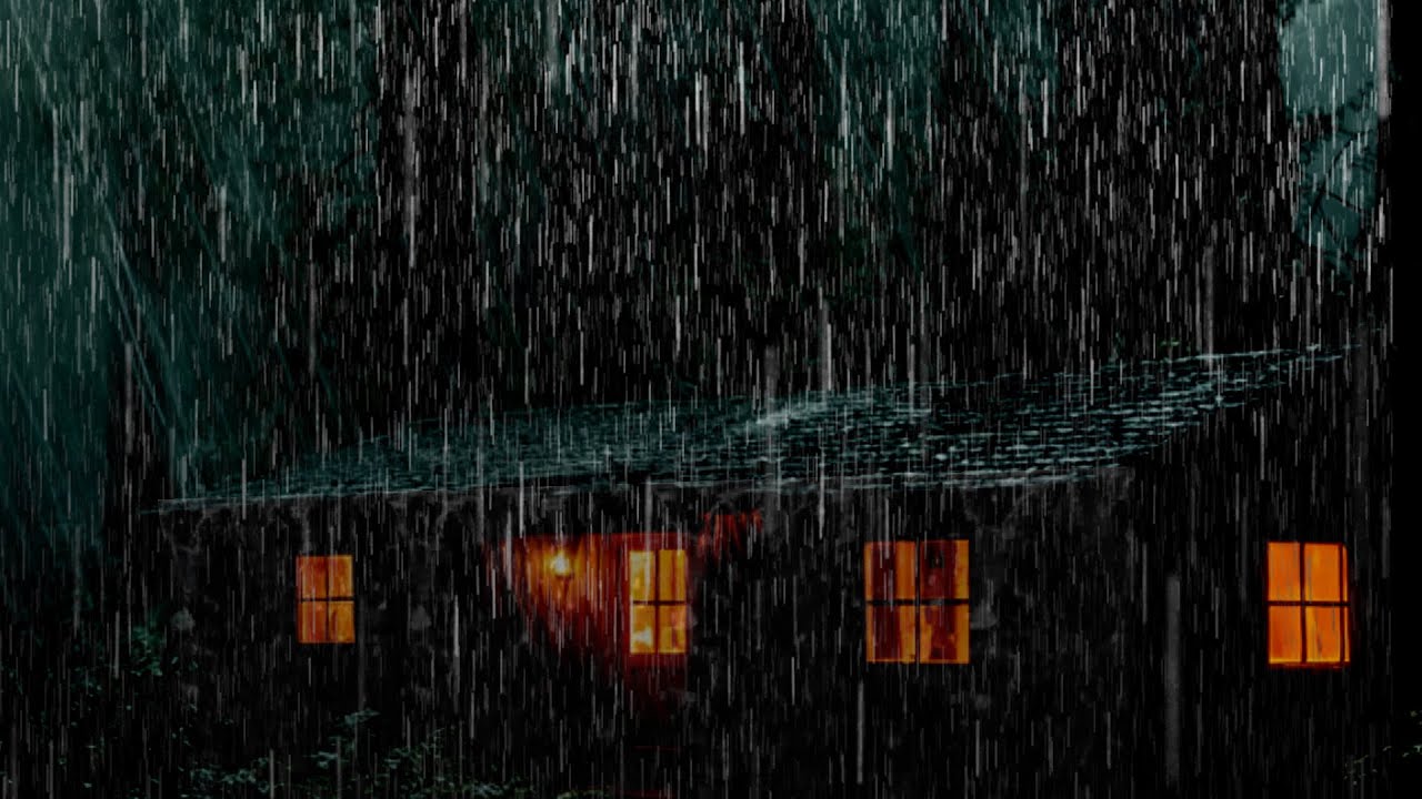 Rain Sounds for Better Sleep - Fall Asleep in Minutes with Thunder