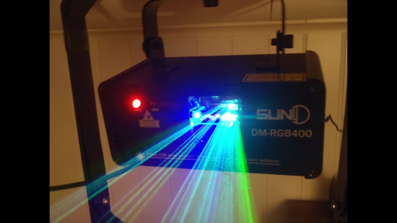 SUNY  DM-RGB400 LASER UNPACKING TESTING AND SLAVE MODUS