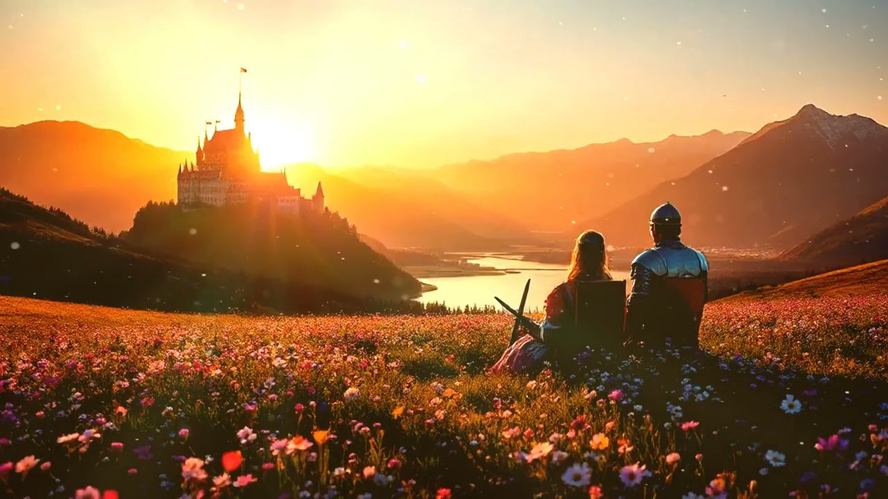 Romantic Castle Sunset 🌄 | Calm Your Mind, Relax & Boost Focus in a Medieval Dream