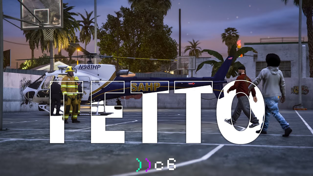 ВОЗДУШНЫЙ ПАТРУЛЬ НАД БЕДНЫМ РАЙОНОМ — Code6 GTA 5 Roleplay (ВЕРТОЛЕТ)