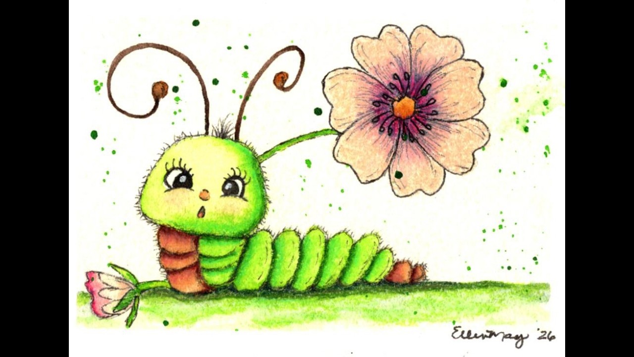 Worm Tutorial TikTok Live - Watercolor Tutorial