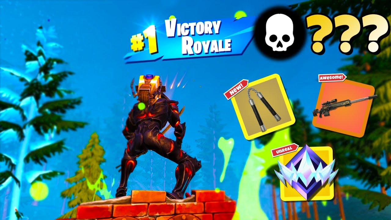 High Elimination Unreal Ranked Solo Win Gameplay (Fortnite Chapter 5 Zero Builds)