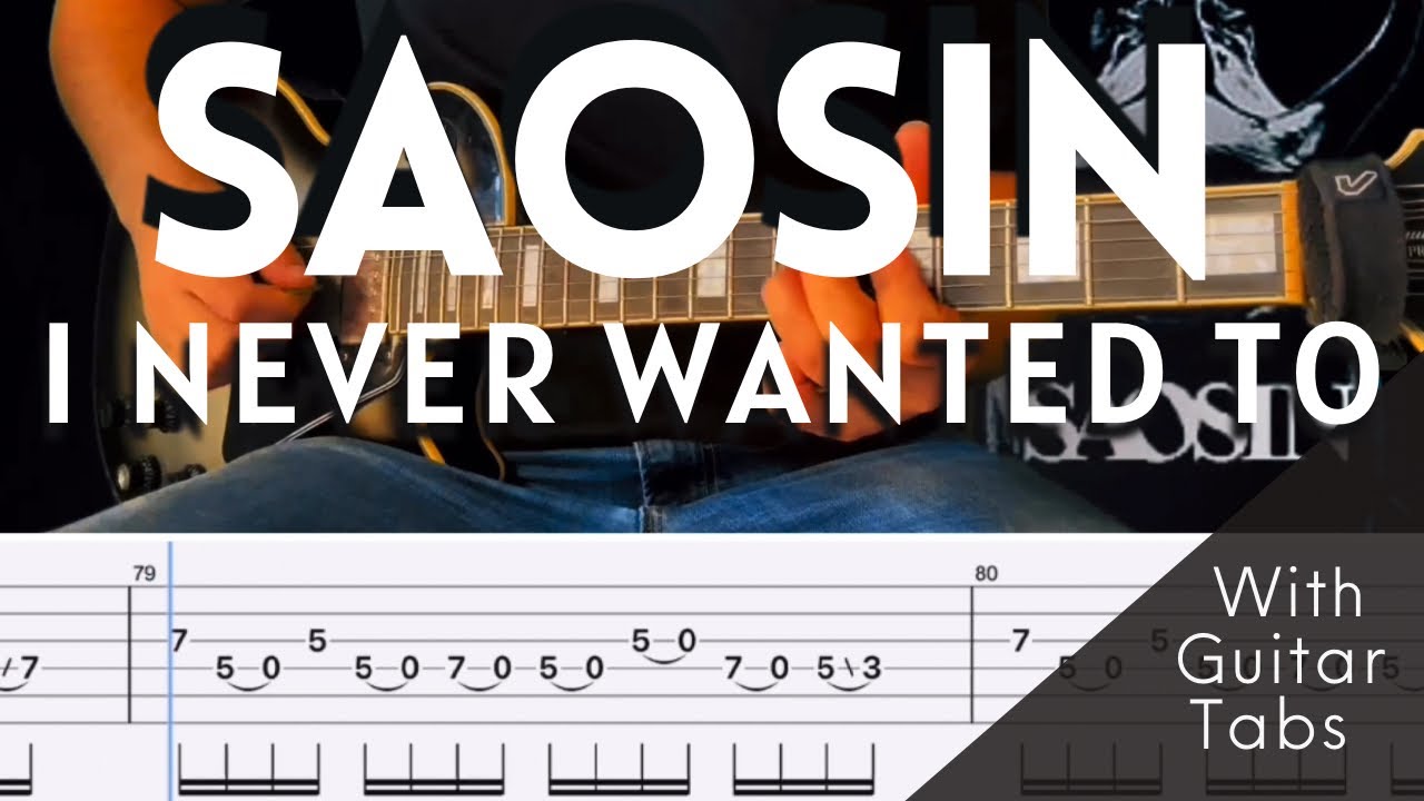 Saosin- I Never Wanted To Cover (Guitar Tabs On Screen)