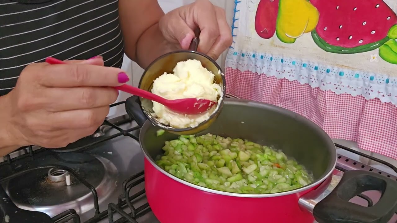 Como fazer o melhor cortado de maxixe com nata, simples e gostoso 😋 