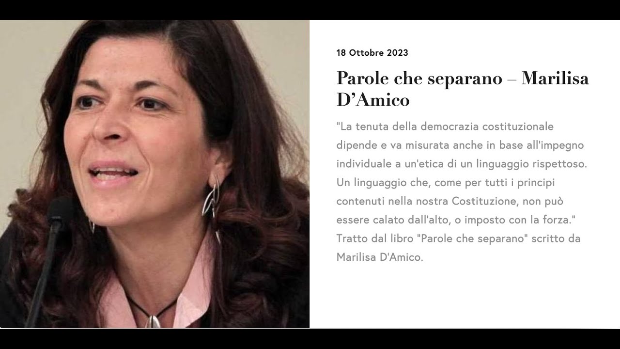 Parole che separano - Marilisa D’Amico
