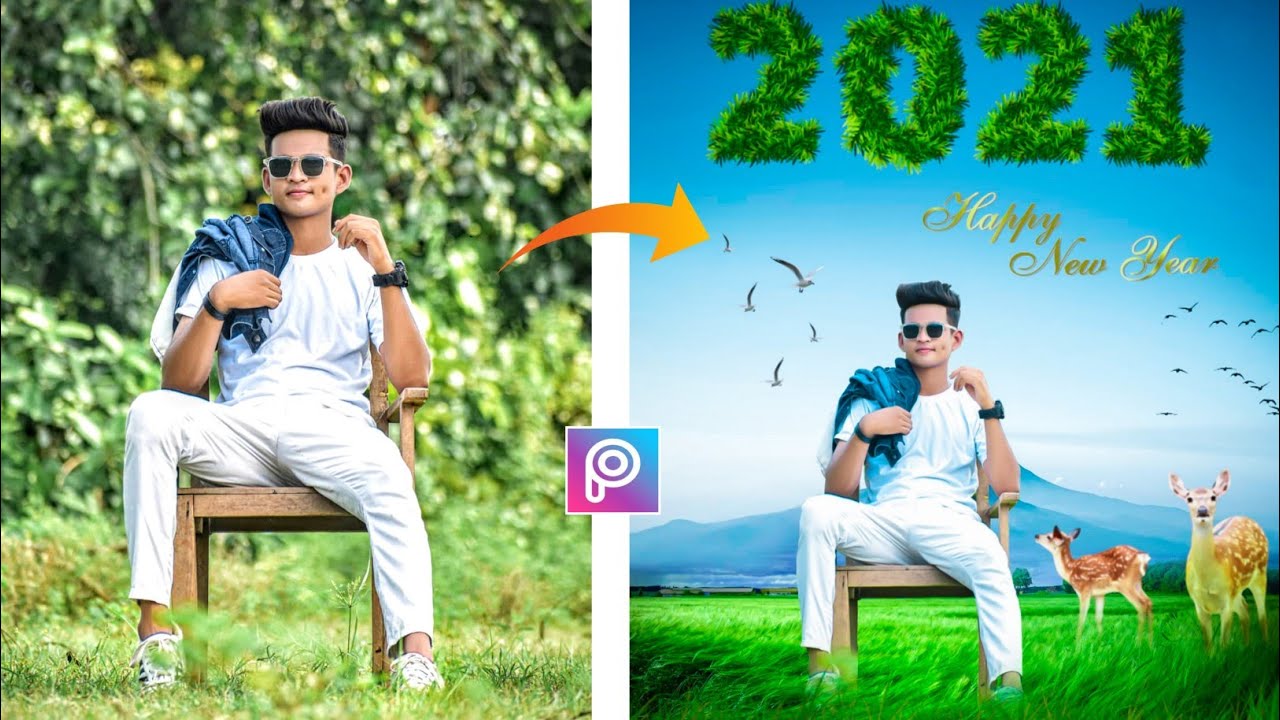 Happy New Year 2021 Photo Editing In PicsArt || New Year Photo Editing || Picsart New Year Photo