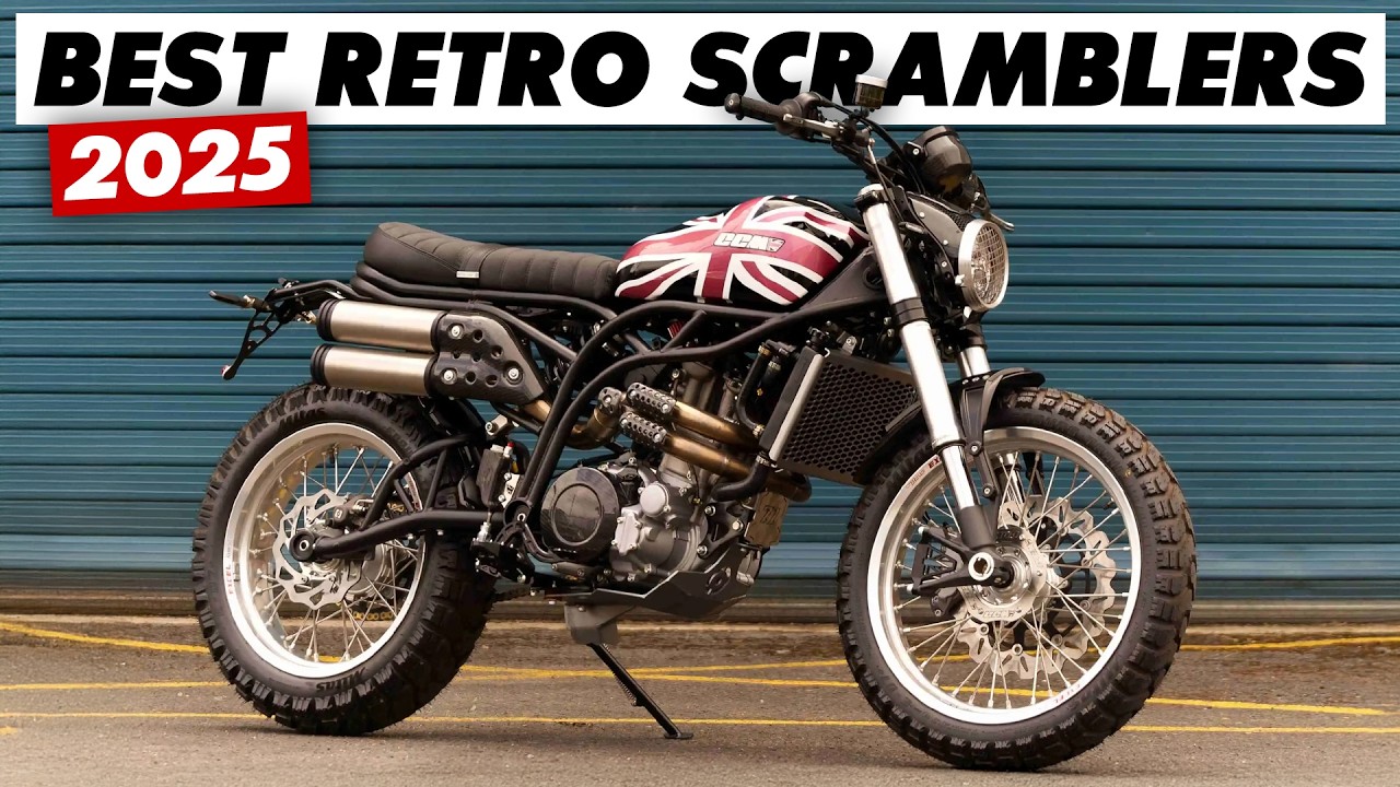 14 лучших ретро-мотоциклов-скремблеров 2025 года!