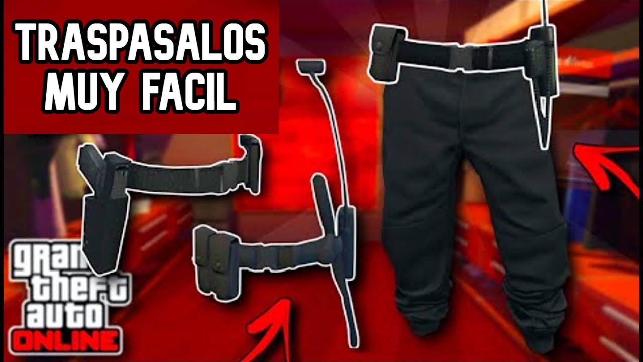Como traspasar CINTURONES DE POLICÍA O CUALQUIER CINTURON |GTA 5 ONLINE
