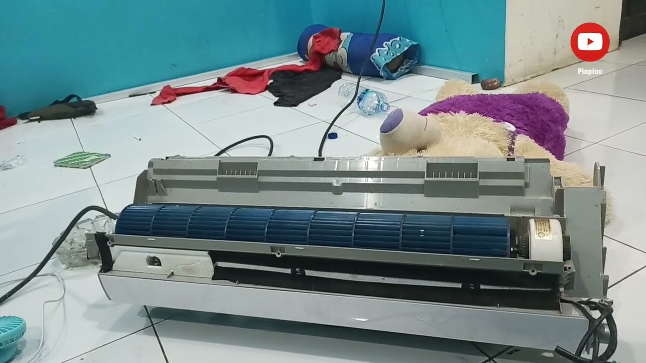 membuat kipas angin dari Ac bekas politron mengunakan Remot  dan pcb 