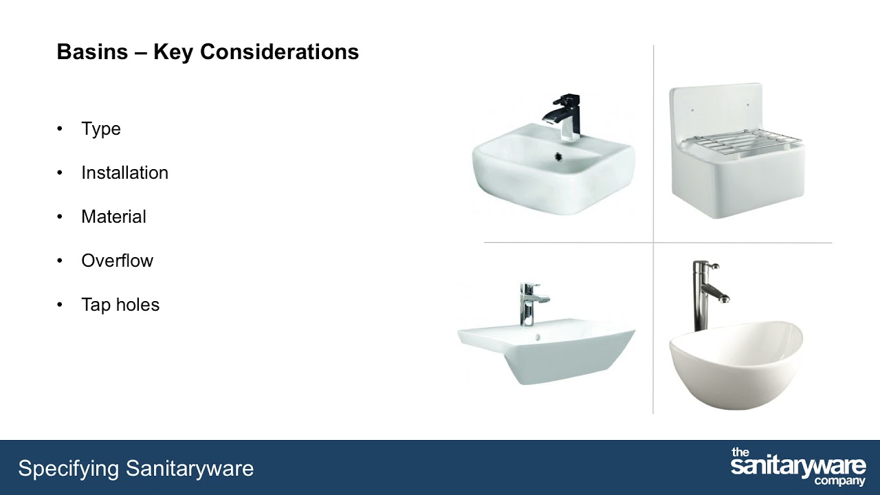 Specifying Sanitaryware CPD video produced by Dave Myatt
