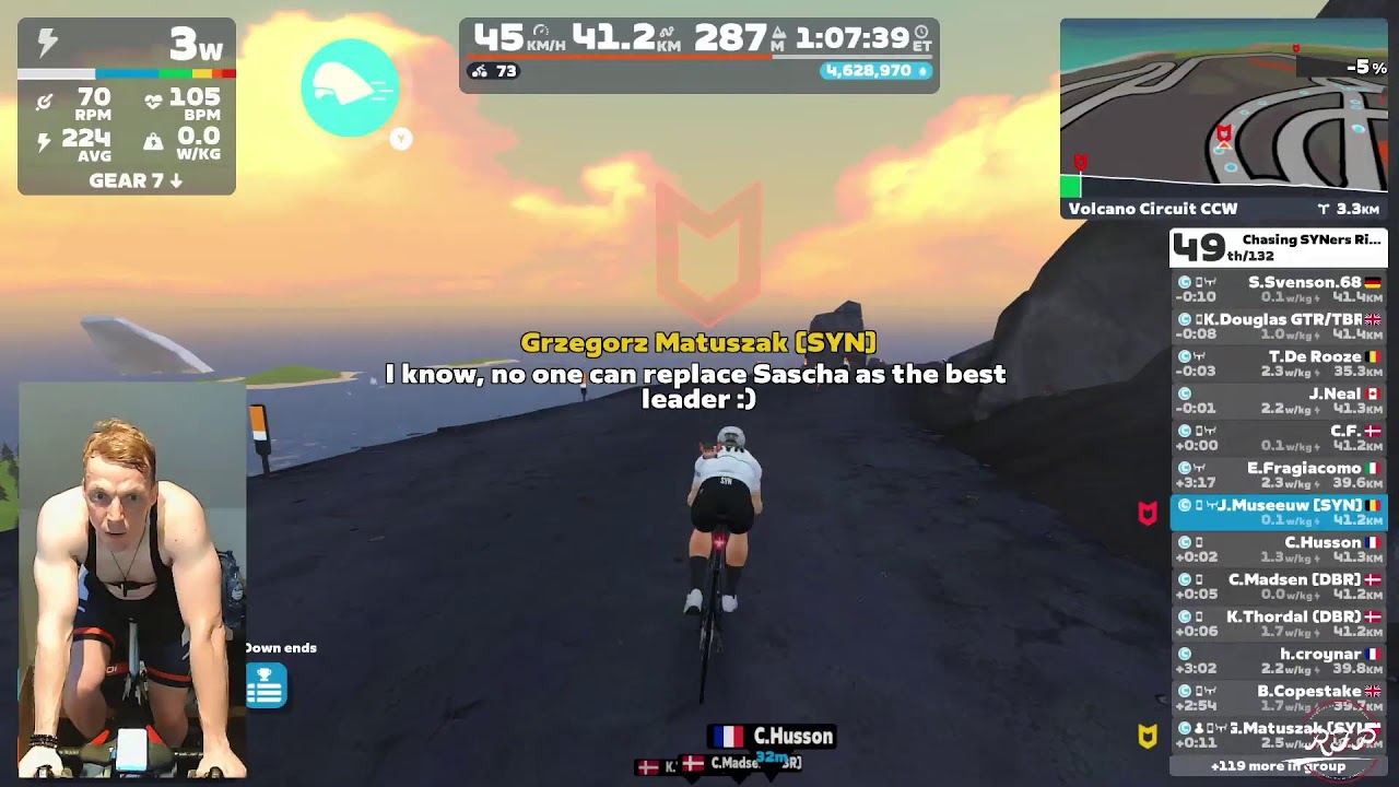 Zwift - Group ride 119 -  Flanders BZR's 