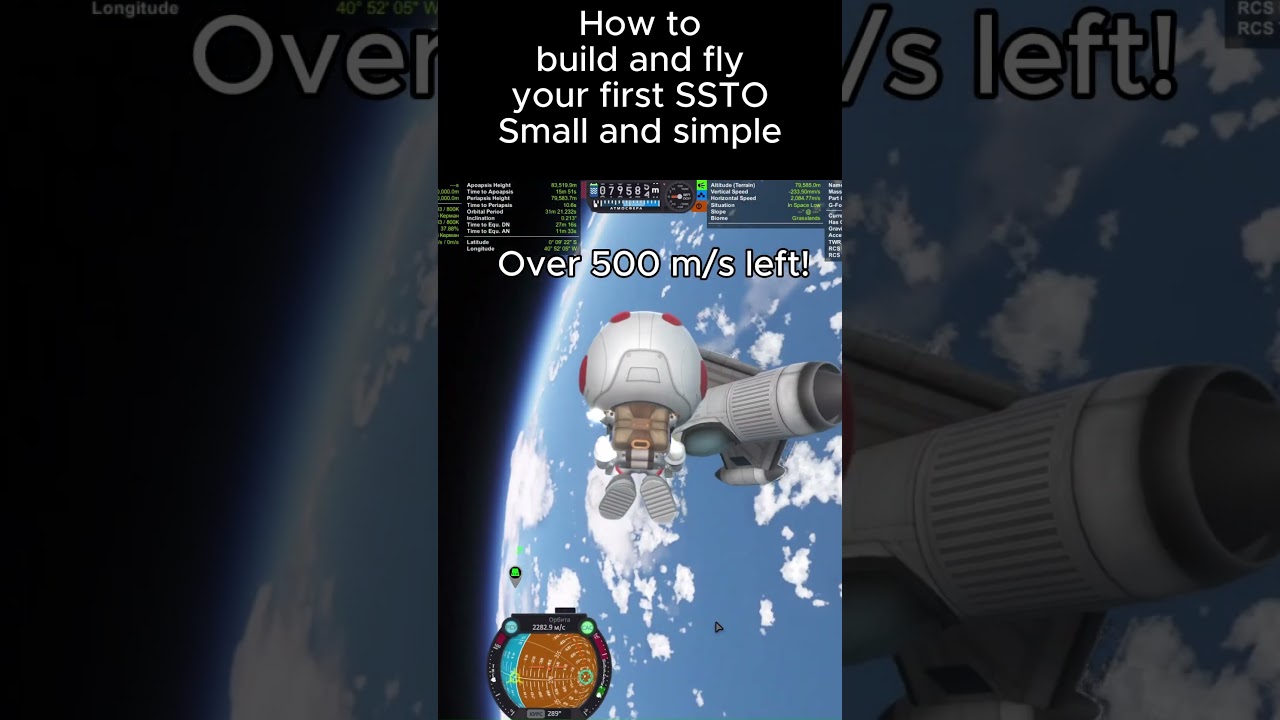 Your first SSTO #ksp  #space #gaming #aviation #tutorial #ssto