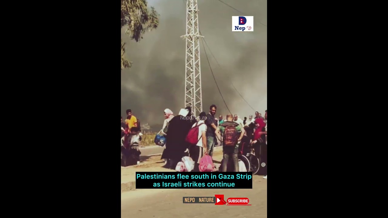 Thousand’s of people leaving the Gaza Strip 