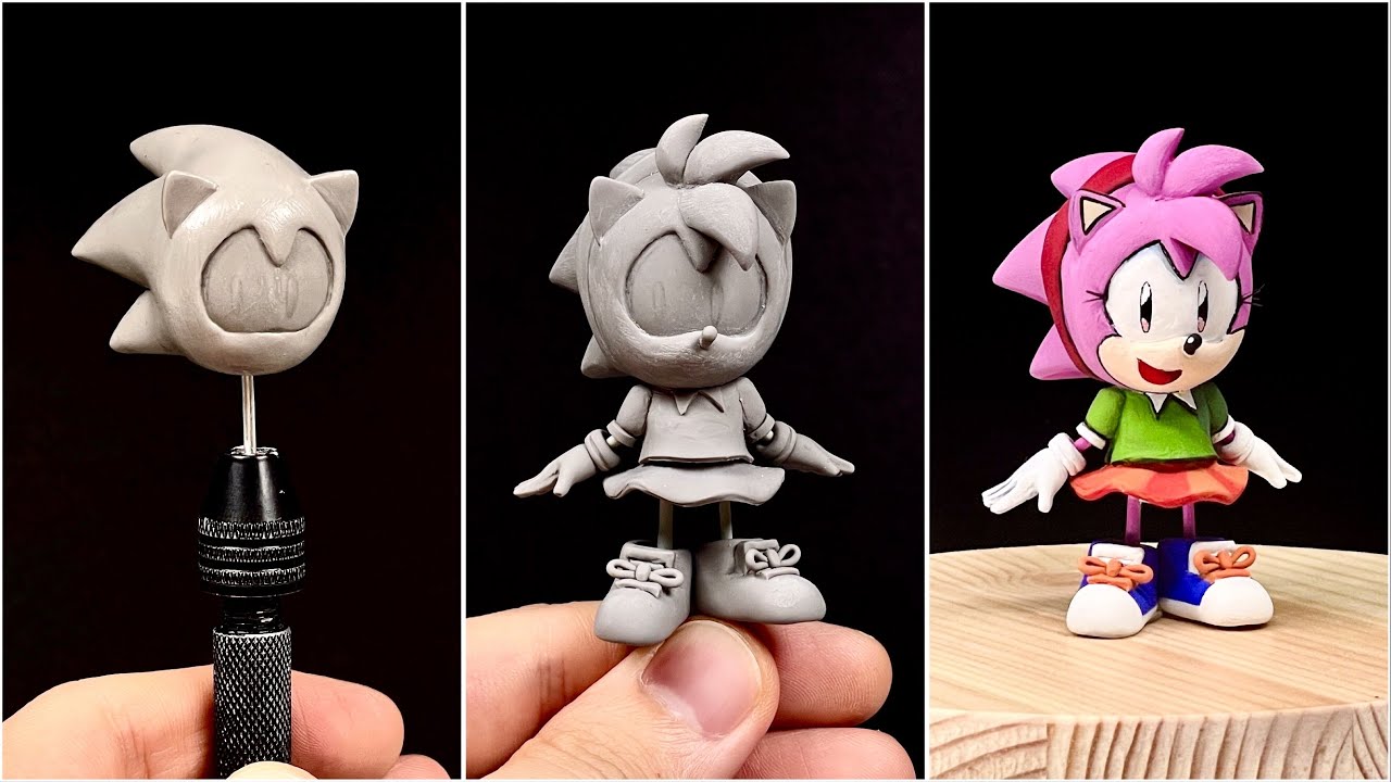 Создать классическую Amy Rose из глины / Sonic Origins [kiArt]