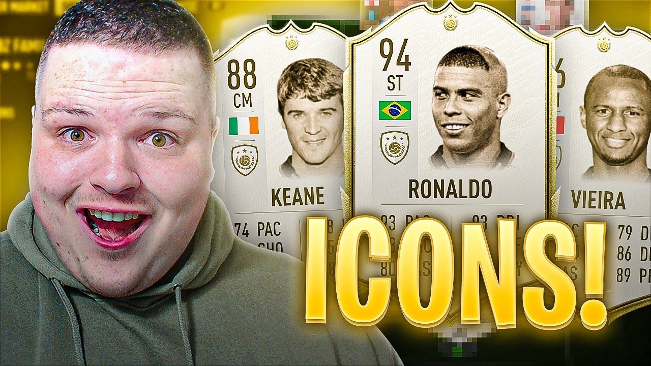 Using a FULL ICON TEAM in FUT CHAMPS on FIFA 20...