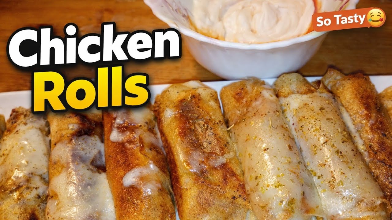घर पर बनाएं स्ट्रीट स्टाइल क्रिस्पी चिकन रोल्स | Easy Chicken Rolls Recipe | Ramzan Special Recipe 