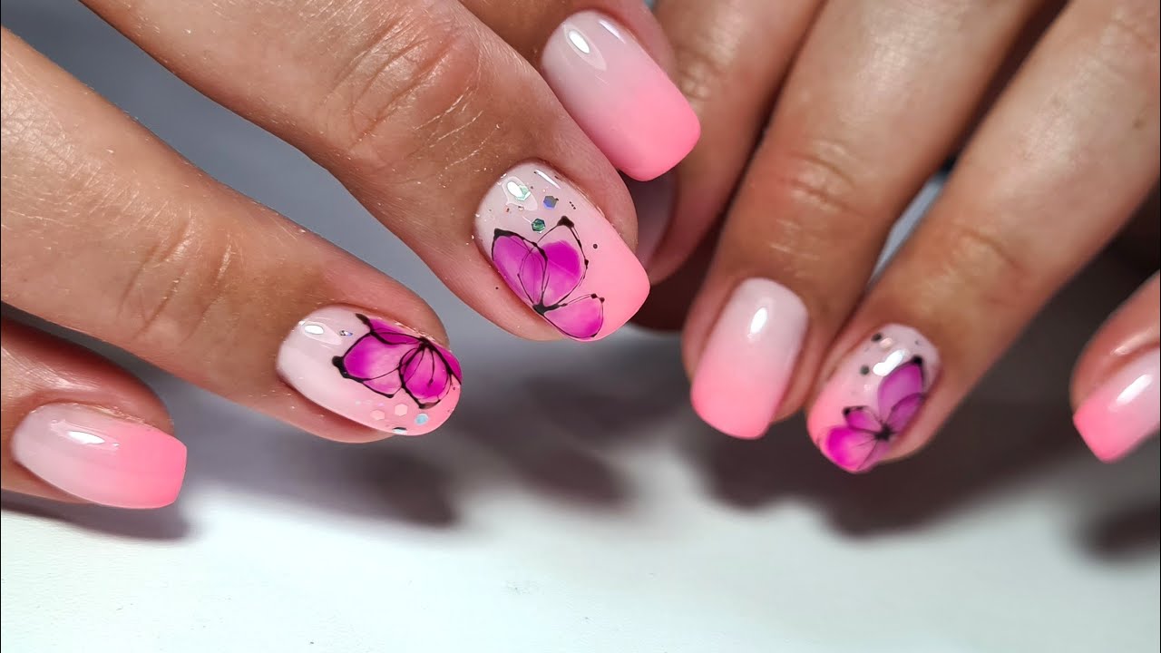 ❤ самый ЛЕНИВЫЙ ГРАДИЕНТ ❤ COSMOPROFI ❤ АКВАРЕЛЬНЫЕ цветы ГЕЛЬ ЛАКОМ ❤ ЛЕТНИЙ маникюр 2020 ❤