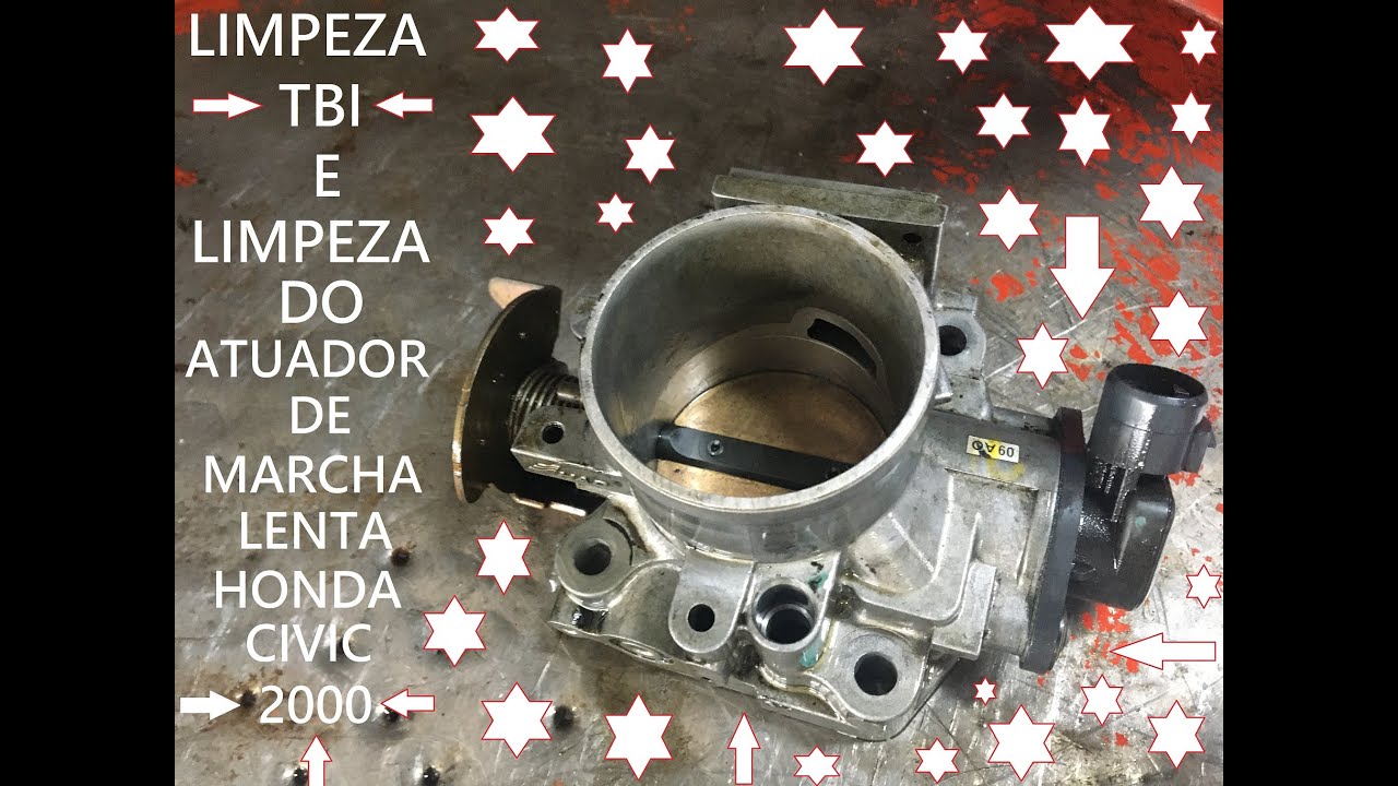 Limpeza TBI e Atuador de Marcha Lenta  Civic 2000