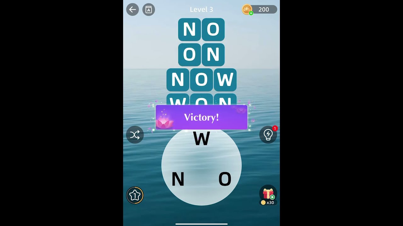 Zen Word by Oakever Games iPad Gameplay