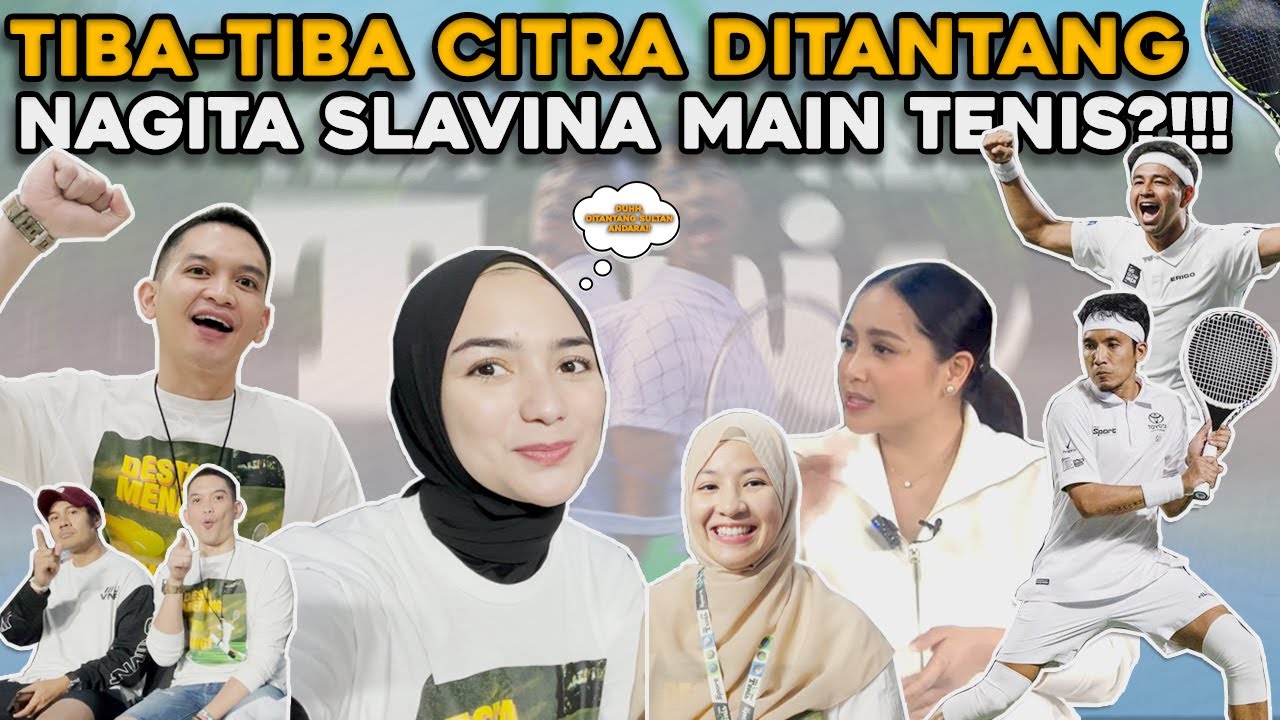 DESTA KALAH MAIN TENIS , MISKHA SEDIH! CITRA REZKY KASIH  SUPPORT!