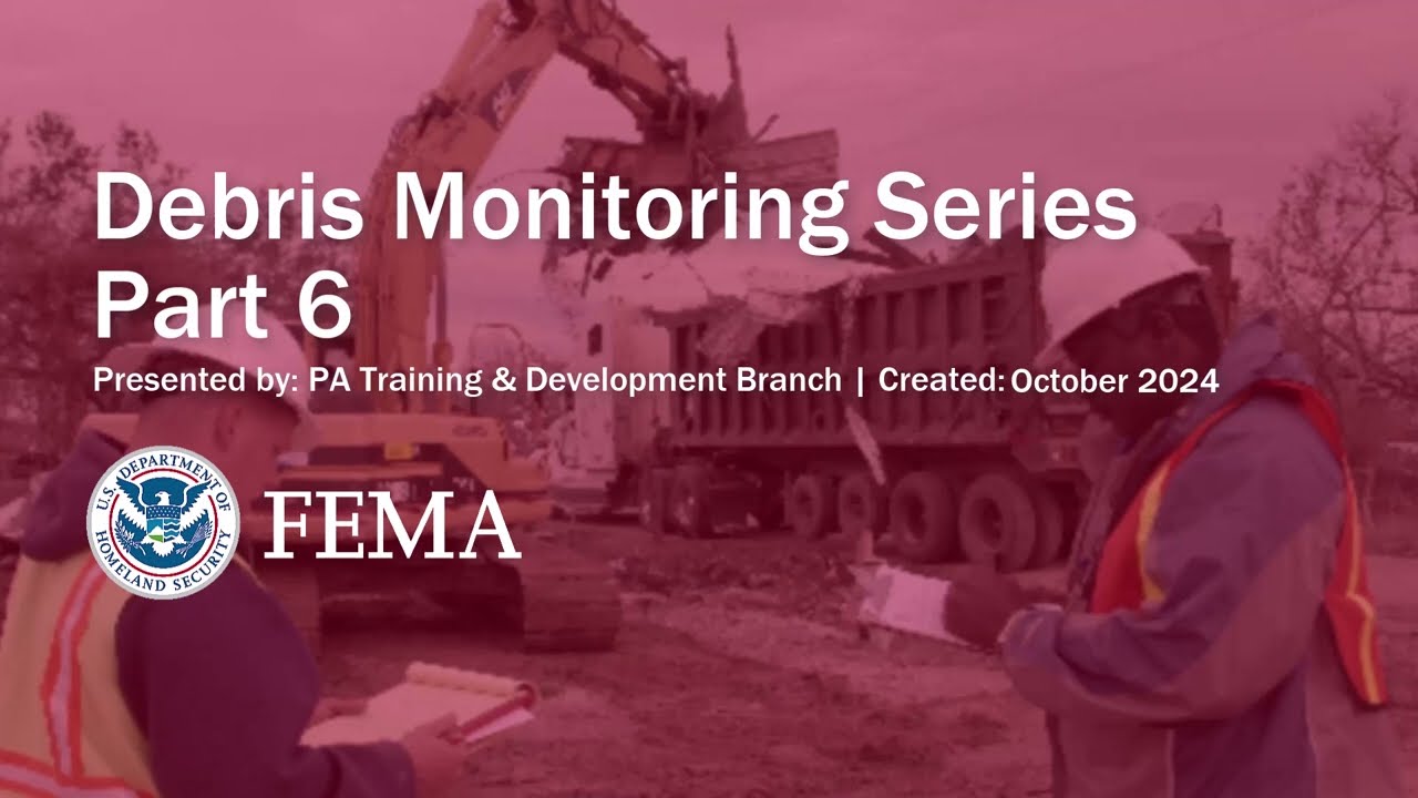Debris Monitoring Series - Part 6