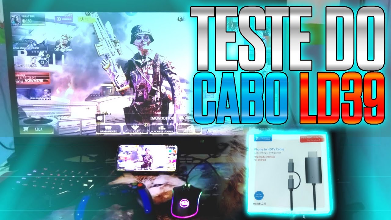 🔵LD39 / TESTANDO O CABO DE PAREAMENTO PARA TV, LD39. DICAS DE COMO USAR!