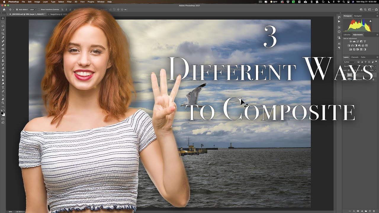 3 разных способа создания композиции в Photoshop