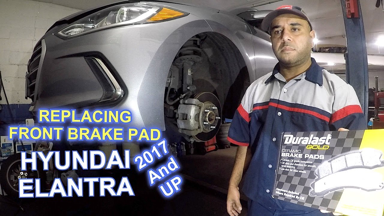How to replace front brake pads on 2018 Hyundai Elantra