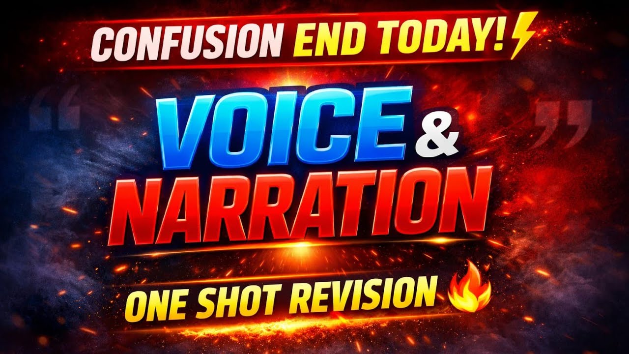 Voice & Narration Full Revision | Direct Indirect + Active Passive | Board Exam 2026