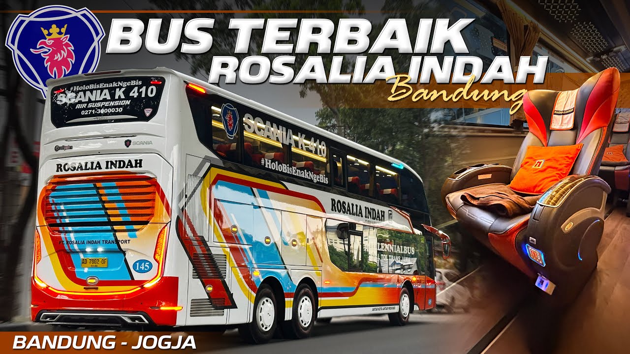 NAIK BUS ROSALIA INDAH DARI BANDUNG, BEDANYA APA YA⁉️Trip Bandung - Jogja - Klaten with Rosalia