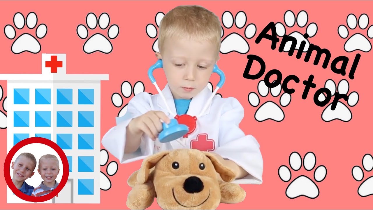 Pet ветеринар притворяется, игра | доктор ветеринар набор игрушек