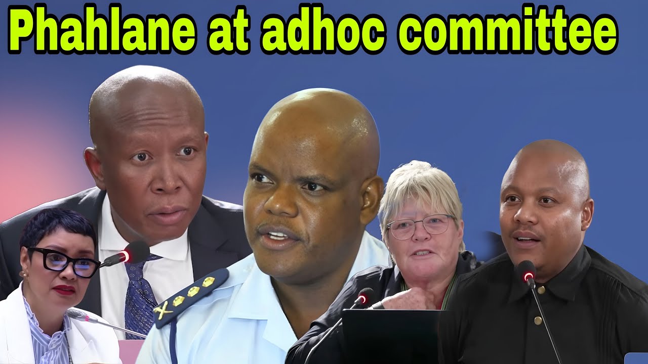Khomotso Phahlane appears at Ad Hoc Committee to testify.