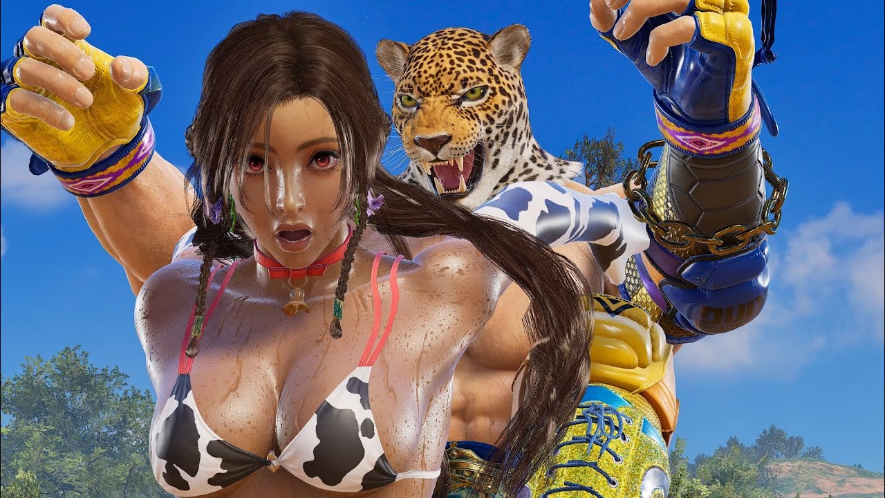 King's Fun Grabs on Miary Zo Mono bikini! Tekken8 Ryona 