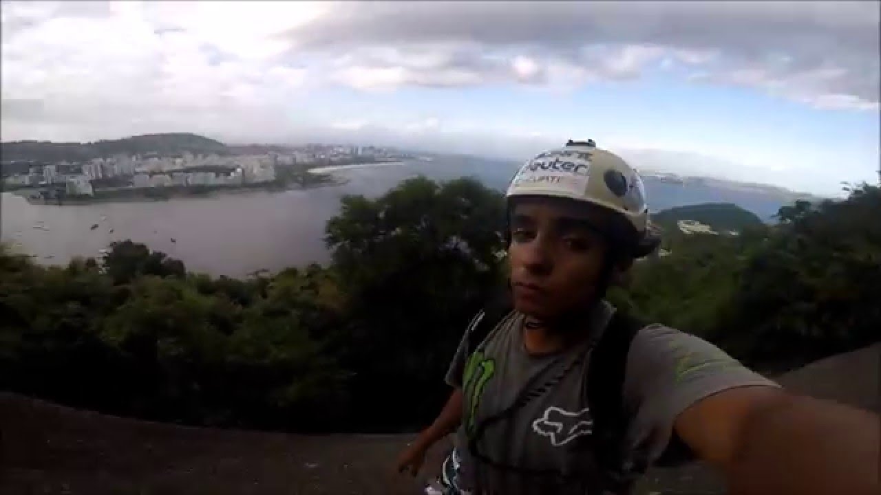 Escalada face norte do morro da urca